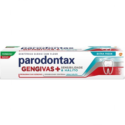 7098210 Parodontax Gengivas + Sensibilidade & Hálito Extra Fresh 75mL - Image 1