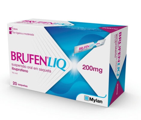 5824206 Brufen Liq , 200 mg/10ml suspensão oral (x20 saquetas) - Image 1