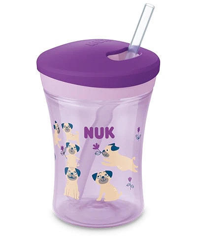 6274241 NUK Action Cup Copo Evolutivo c/ Palhinha +12M 230ml - Image 1
