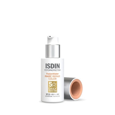 6280149 Isdin FusionWater MAGIC Repair Color SPF50 Protetor Solar Rosto 50ml - Image 1