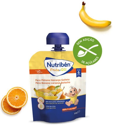6289686 Nutriben Boião Maçã, Laranja, Banana e Bolacha 235g - Image 1