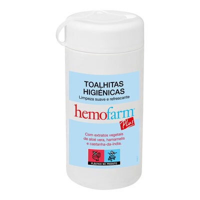6729673 Hemofarm Plus 60 Toalhitas Higiénicas - Image 1