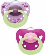 NUK Signature Brilha no Escuro Chupeta Silicone 6-18M 2 Unidades