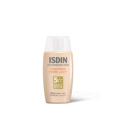 7114827 Isdin FusionWater MAGIC Color Light SPF50 Protetor Solar Rosto Cor 50ml - Image 1