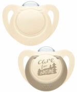 NUK FOR NATURE Chupeta Silicone 6-18M 2 Unidades