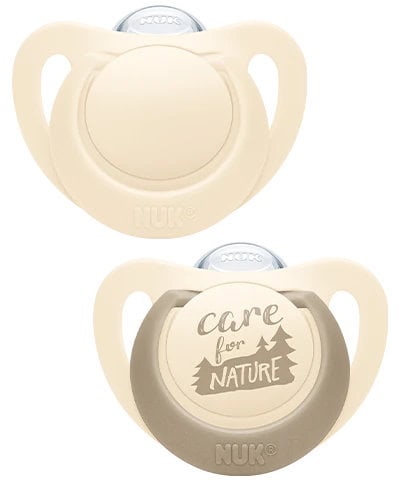 7256735 NUK FOR NATURE Chupeta Silicone 6-18M 2 Unidades - Image 1