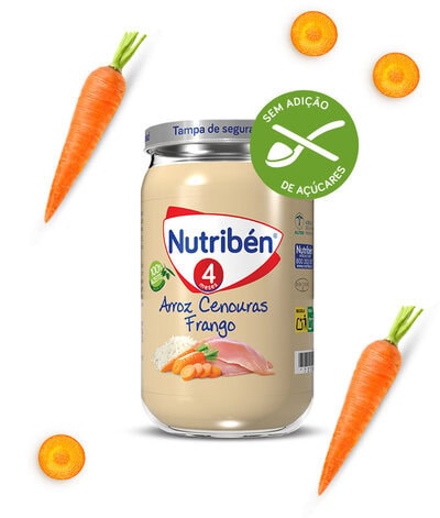 7274977 Nutriben Boião Arroz Cenouras e Frango 235g - Image 1