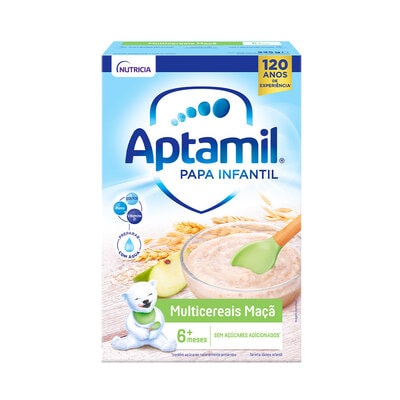 7306605 Aptamil Papa Láctea Infantil Multicereais Maçã 225g - Image 1