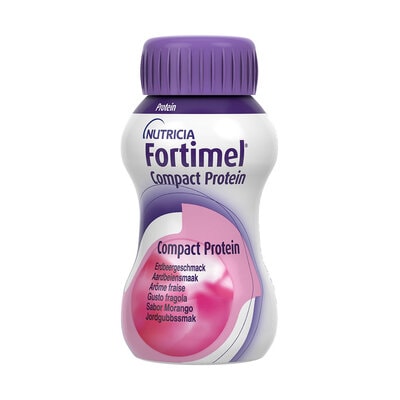 7386128 Nutricia Fortimel Compact Proteina Morango 4x 125 ml - Image 1