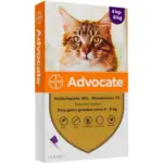 ADVOCATE GATO SOL UNCAO 0,4ML X 3 - <4KG